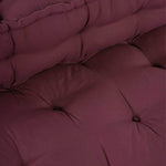 Cuscino per Divano Pallet 2 pcs Bordeaux Tessuto