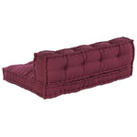 Cuscino per Divano Pallet 2 pcs Bordeaux Tessuto