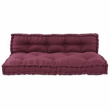 Cuscino per Divano Pallet 2 pcs Bordeaux Tessuto