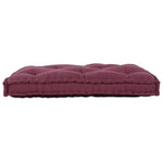 Cuscino per Divano Pallet Bordeaux Tessuto