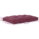 Cuscino per Divano Pallet Bordeaux Tessuto