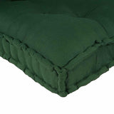 Cuscino per Divano Pallet 3 pcs Verde Tessuto