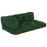 Cuscino per Divano Pallet 3 pcs Verde Tessuto