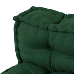 Cuscino per Divano Pallet 2 pcs Verde Tessuto