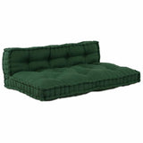 Cuscino per Divano Pallet 2 pcs Verde Tessuto