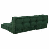 Cuscino per Divano Pallet 2 pcs Verde Tessuto