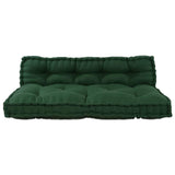 Cuscino per Divano Pallet 2 pcs Verde Tessuto