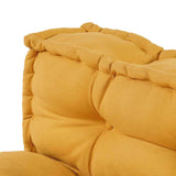 Cuscino per Divano Pallet 2 pcs Giallo 120 x 80 x 38 cm Tessuto