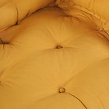 Cuscino per Divano Pallet 2 pcs Giallo 120 x 80 x 38 cm Tessuto