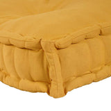 Cuscino per Divano Pallet 2 pcs Giallo 120 x 80 x 38 cm Tessuto