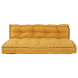 Cuscino per Divano Pallet 2 pcs Giallo 120 x 80 x 38 cm Tessuto