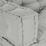 Cuscino per Divano Pallet 3 pcs Grigio Tessuto