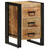 Armadio da Notte 40 x 40 x 59 cm Legno di mango massello