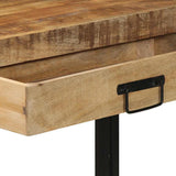 Tavolo consolle con cassetto Marrone Legno di mango massello