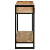 Tavolo consolle con cassetto Marrone Legno di mango massello