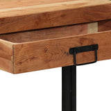 Tavolo consolle con cassetto Marrone Legno di Acacia Massello