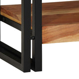 Tavolo consolle con cassetto Marrone Legno di Acacia Massello