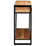 Tavolo consolle con cassetto Marrone Legno di Acacia Massello