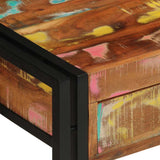 Tavolo consolle Multicolore Legno Recuperato Massello