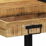 Tavolo consolle Marrone 90 x 33 x 75 cm Legno di mango massello