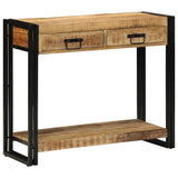 Tavolo consolle Marrone 90 x 33 x 75 cm Legno di mango massello