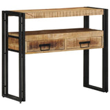 Tavolo consolle Marrone 90 x 33 x 75 cm Legno di mango massello