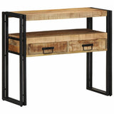 Tavolo consolle Marrone 90 x 33 x 75 cm Legno di mango massello