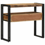 Tavolo consolle Marrone 90 x 33 x 75 cm Legno di mango massello