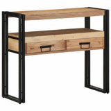 Tavolo consolle 90 x 33 x 75 cm Legno di Acacia Massello