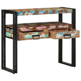 Tavolo consolle 90 x 33 x 75 cm Legno Recuperato Massello