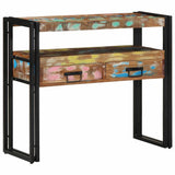 Tavolo consolle 90 x 33 x 75 cm Legno Recuperato Massello