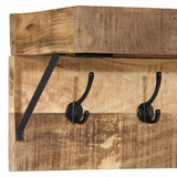 Appendiabiti Marrone 73 x 19 x 23 cm Legno massello di mango