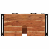 Armadio da bagno con cassetto Marrone Legno di Acacia Massello