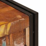 Armadio da Notte Multicolore legno massello di riciclo