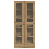 Credenza Alta Rovere Artigianale 82,5x30,5x185 cm in Truciolato