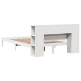 Letto Libreria senza Materasso Bianco 120x200 cm Legno di Pino
