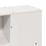 Letto Libreria senza Materasso Bianco 160x200 cm Legno di Pino