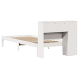 Letto con Libreria senza Materasso 75x190 cm in Legno Pino