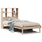 Letto Libreria senza Materasso 90x190 cm Legno Massello Pino