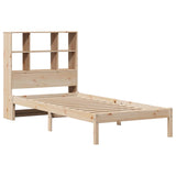 Letto Libreria senza Materasso 90x190 cm Legno Massello Pino