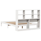 Letto Libreria senza Materasso Bianco 140x200 cm Legno di Pino