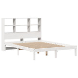 Letto Libreria senza Materasso Bianco 160x200 cm Legno di Pino