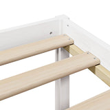 Letto Libreria senza Materasso Bianco 160x200 cm Legno di Pino