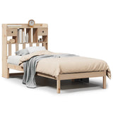 Letto Libreria senza Materasso 90x200 cm Legno Massello Pino
