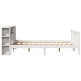 Letto Libreria senza Materasso Bianco 140x200 cm Legno di Pino