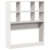 Letto Libreria senza Materasso Bianco 90x190 cm Massello Pino