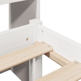 Letto Libreria senza Materasso Bianca 90x200 cm Legno di Pino