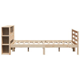 Letto Libreria senza Materasso 120x190cm Legno Massello di Pino