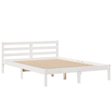 Letto Libreria senza Materasso Bianco 140x200 cm Legno di Pino