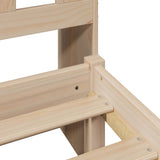 Letto Libreria senza Materasso 180x200 cm in Legno di Pino